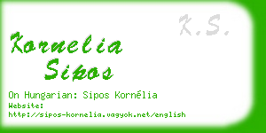 kornelia sipos business card