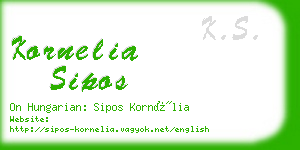 kornelia sipos business card